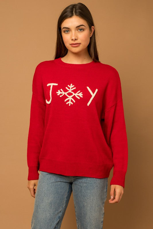 Red Joy Sweater
