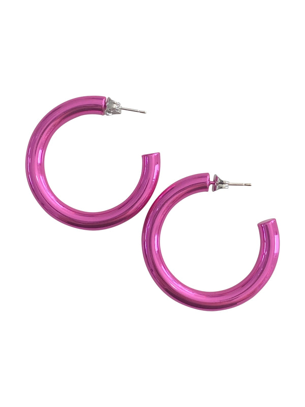 Metallic Hoop Earrings