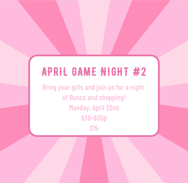 April Game Night #2 (Mon)