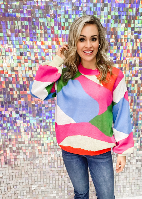 Colorful Abstract Sweater
