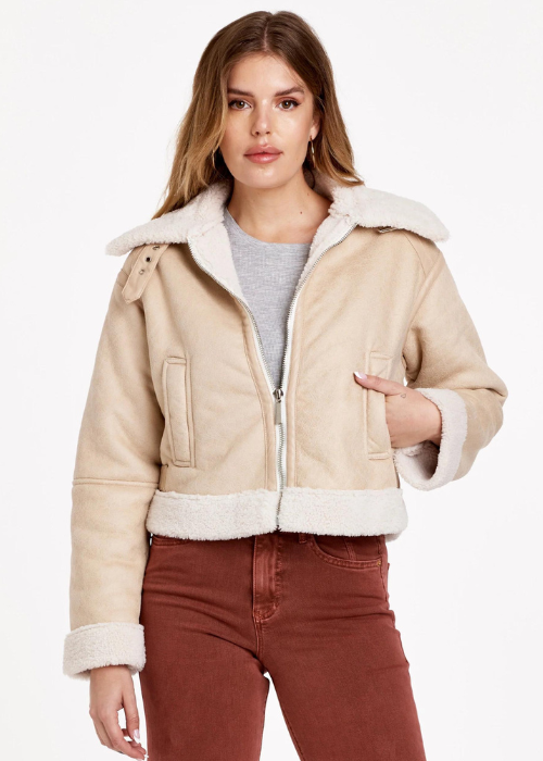 Terry Sherpa Lined Jacket