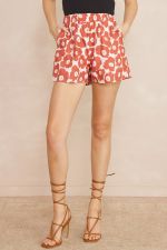 Floral Print High Waisted Shorts