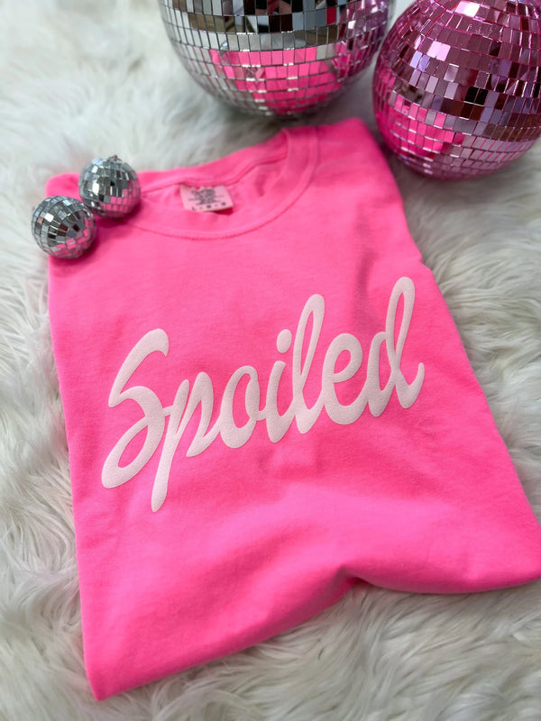 Spoiled Puffed Letter Tee